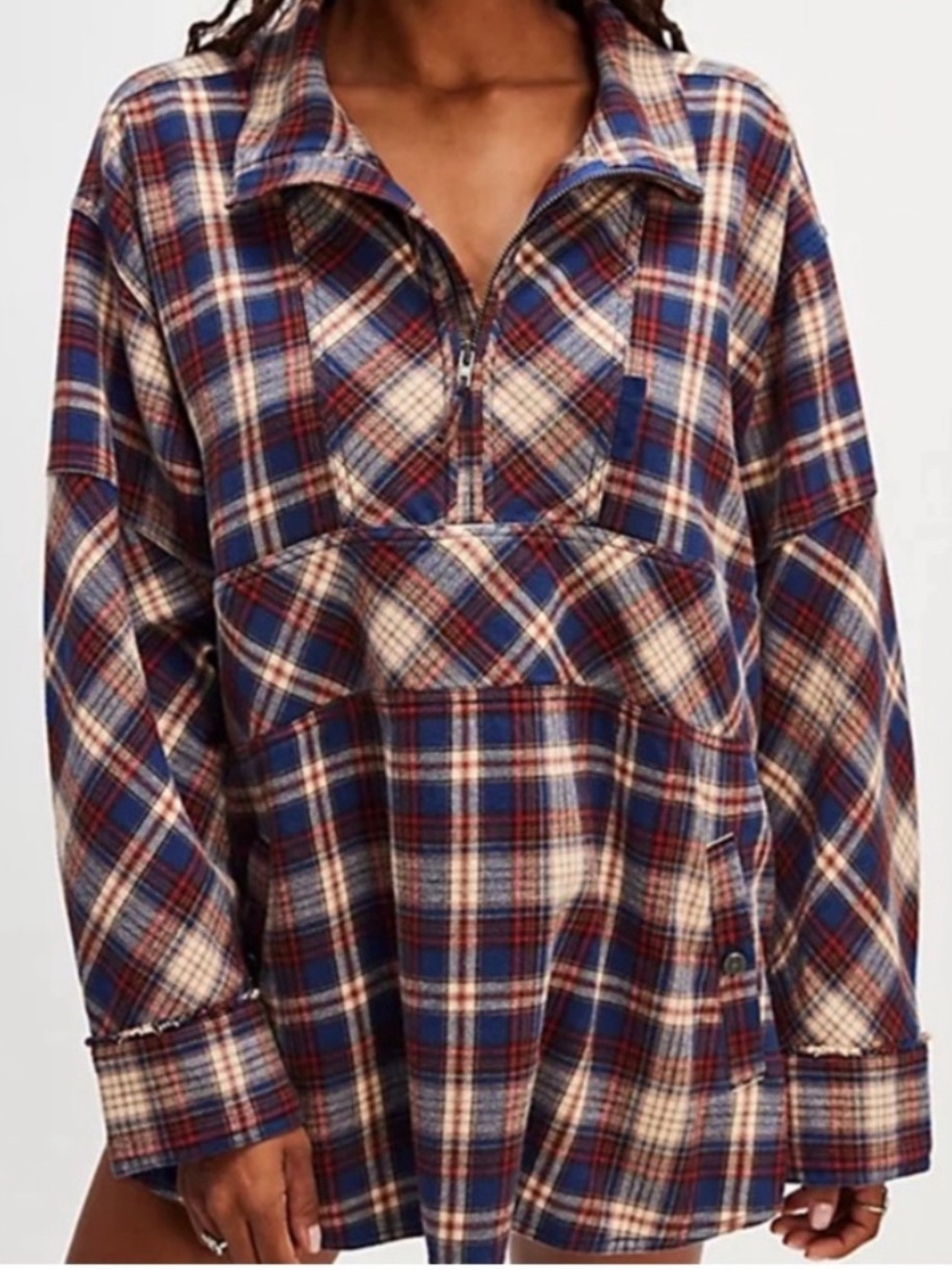 Free people Wind River plaid pullover